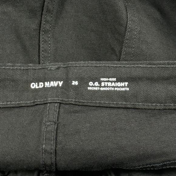 Old Navy Plus Women's OG Straight High Rise Jean Denim Short 3X Black - Picture 4 of 11